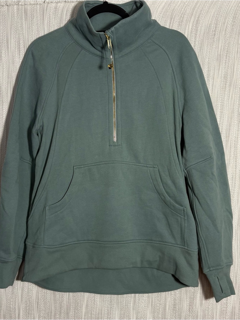 Lululemon Scuba Oversized Funnel-Neck Half Zip  / Gold Size XS/S medium forest